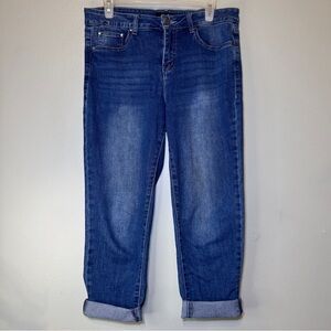 Earl Jean Capris Cropped Denim Blue Jeans‎ 10P